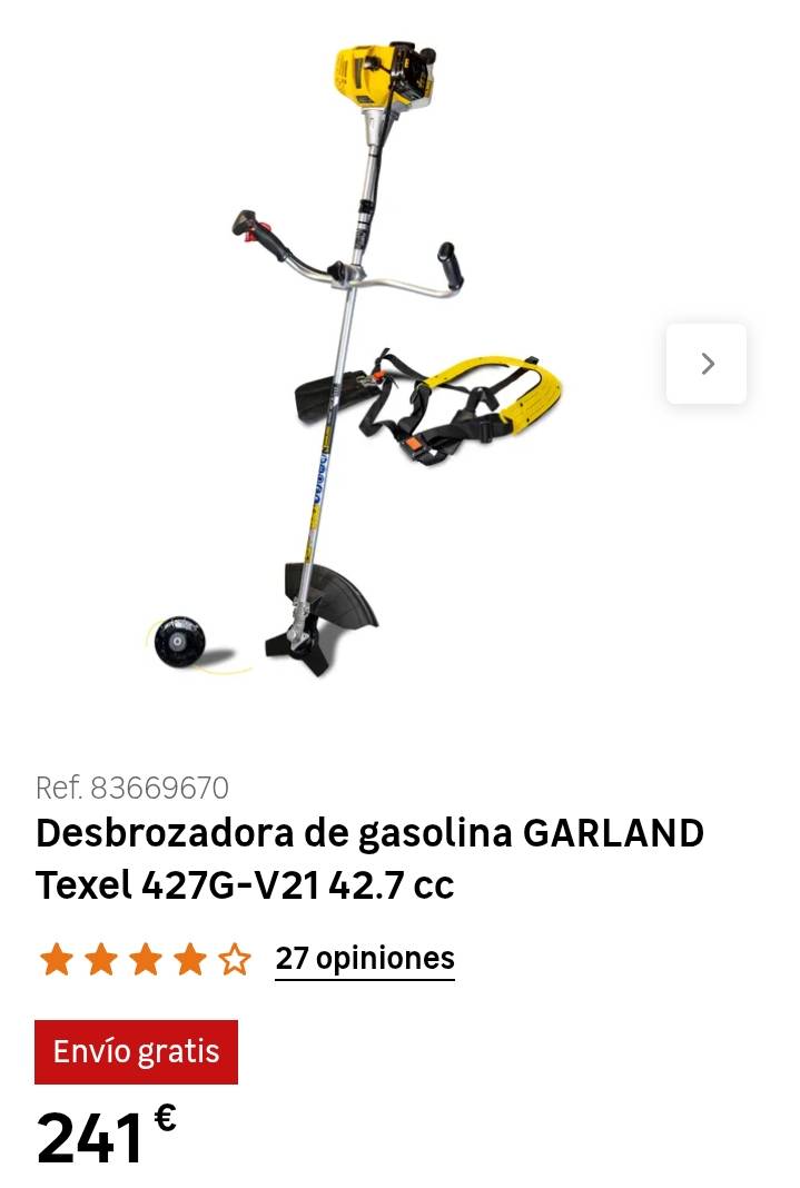 Desbrozadora Garland poco uso