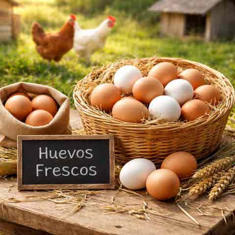 Huevos caseros de gallina - imagen 1